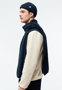 Givn Berlin Schal GBJAKE aus Bio-Baumwoll Strick Scarf Midnight Blue