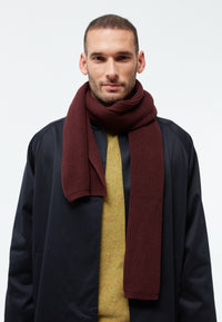 Givn Berlin Schal GBJAKE aus Bio-Baumwoll Strick Scarf Wine Red