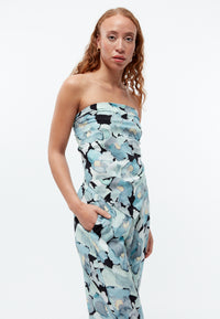 Givn Berlin Schaltuch GBBROOKLYN aus TENCEL™ mit Peach-Effekt Scarf Gentle Blue (Dreamy Florals)