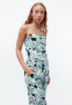 Givn Berlin Schaltuch GBBROOKLYN aus TENCEL™ mit Peach-Effekt Scarf Gentle Blue (Dreamy Florals)