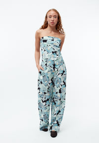 Givn Berlin Schaltuch GBBROOKLYN aus TENCEL™ mit Peach-Effekt Scarf Gentle Blue (Dreamy Florals)