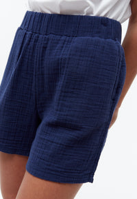 Givn Berlin Shorts GBCLEMENTINE aus Bio-Baumwoll Musselin Shorts Nightshade Blue (Musselin)