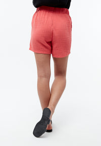 Givn Berlin Shorts GBCLEMENTINE aus Bio-Baumwoll Musselin Shorts Sunset Coral (Musselin)