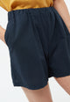 Givn Berlin Shorts GBCLEMENTINE aus Bio-Baumwoll Seersucker Shorts Midnight Blue (Structure)