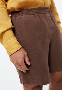 Givn Berlin Shorts GBLAURIN aus Leinen Shorts Chocolate Brown (Linen)