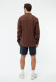 Givn Berlin Shorts GBPASCAL aus Bio-Baumwoll Seersucker Shorts Midnight Blue (Structure)