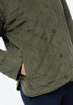 Givn Berlin Steppjacke GBBETHANY aus Babycord Jacket Dark Khaki (Cord Quilted)