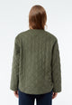 Givn Berlin Steppjacke GBBETHANY aus Babycord Jacket Dark Khaki (Cord Quilted)
