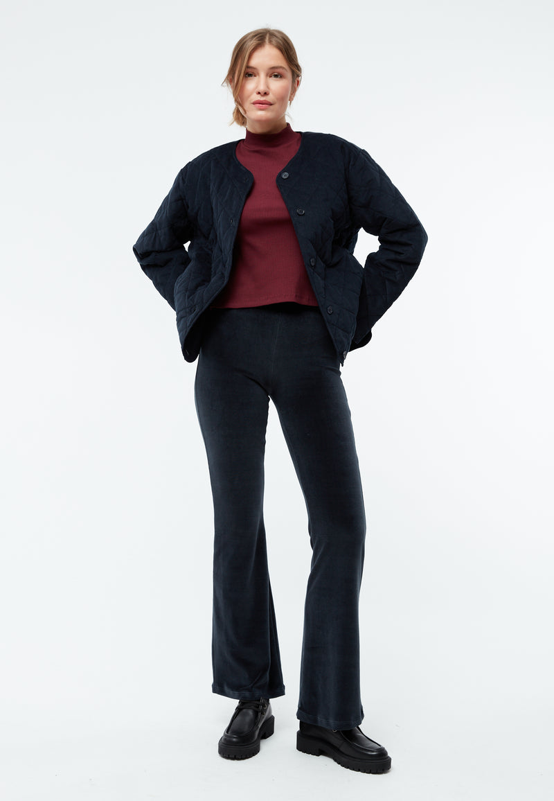 Givn Berlin Steppjacke GBBETHANY aus Babycord Jacket Midnight Blue (Cord Quilted)
