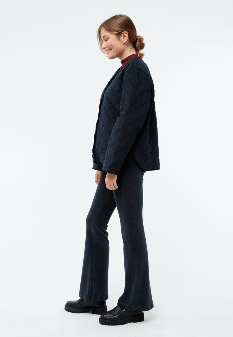 Givn Berlin Steppjacke GBBETHANY aus Babycord Jacket Midnight Blue (Cord Quilted)