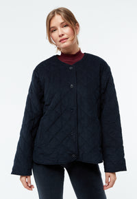 Givn Berlin Steppjacke GBBETHANY aus Babycord Jacket Midnight Blue (Cord Quilted)