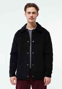 Givn Berlin Steppjacke GBTERENCE  aus Babycord Jacket Black (Cord Quilted)