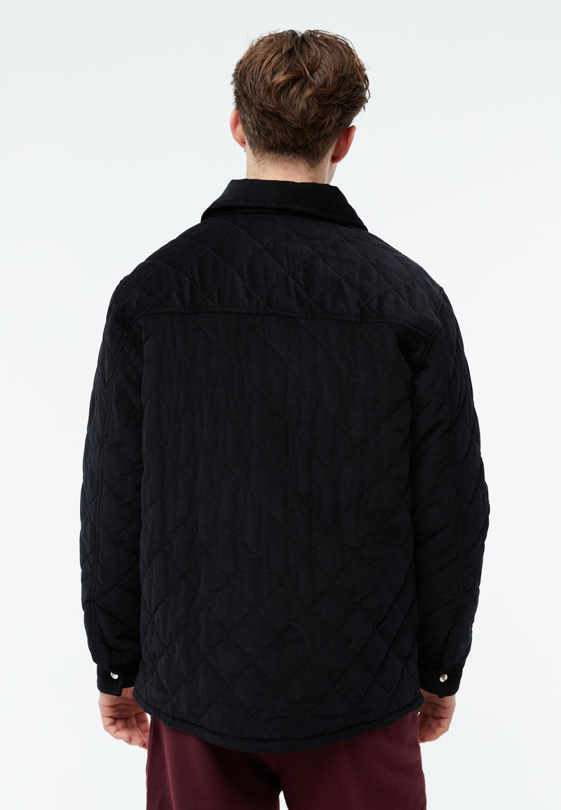 Givn Berlin Steppjacke GBTERENCE  aus Babycord Jacket Black (Cord Quilted)