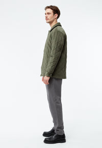 Givn Berlin Steppjacke GBTERENCE  aus Babycord Jacket Dark Khaki (Cord Quilted)