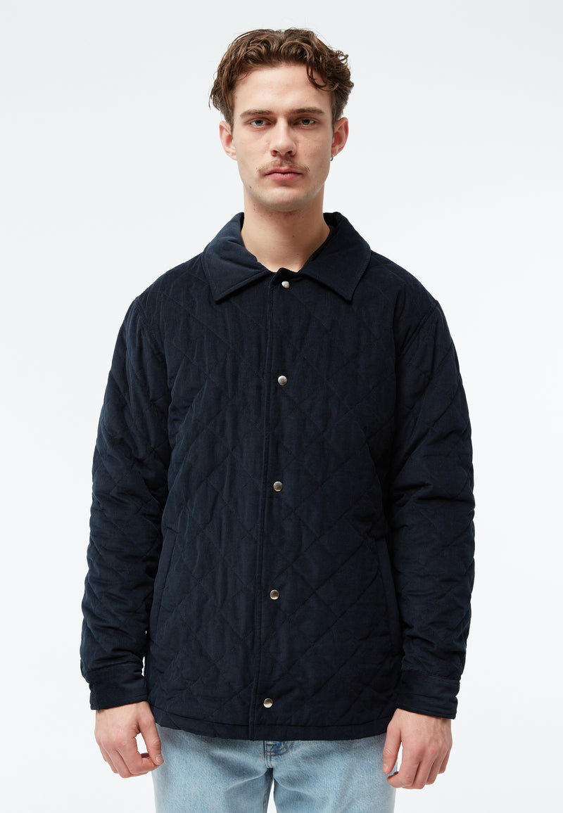 Givn Berlin Steppjacke GBTERENCE  aus Babycord Jacket Midnight Blue (Cord Quilted)