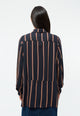 Givn Berlin Streifen-Bluse IVY aus LENZING™ ECOVERO™ Blouse Midnight Blue / Light Camel (Stripes)