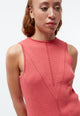 Givn Berlin Strick-Top GBCOURTNEY slim aus Bio-Baumwolle Top Sunset Coral