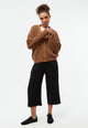 Givn Berlin Strickcardigan GBDESIREE oversize aus Bio-Baumwolle mit Perlmuster-Strick Cardigan Dark Camel