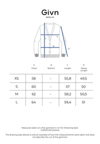 Givn Berlin Strickcardigan GBDESIREE oversize aus Bio-Baumwolle mit Perlmuster-Strick Cardigan Dark Camel