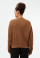 Givn Berlin Strickcardigan GBDESIREE oversize aus Bio-Baumwolle mit Perlmuster-Strick Cardigan Dark Camel