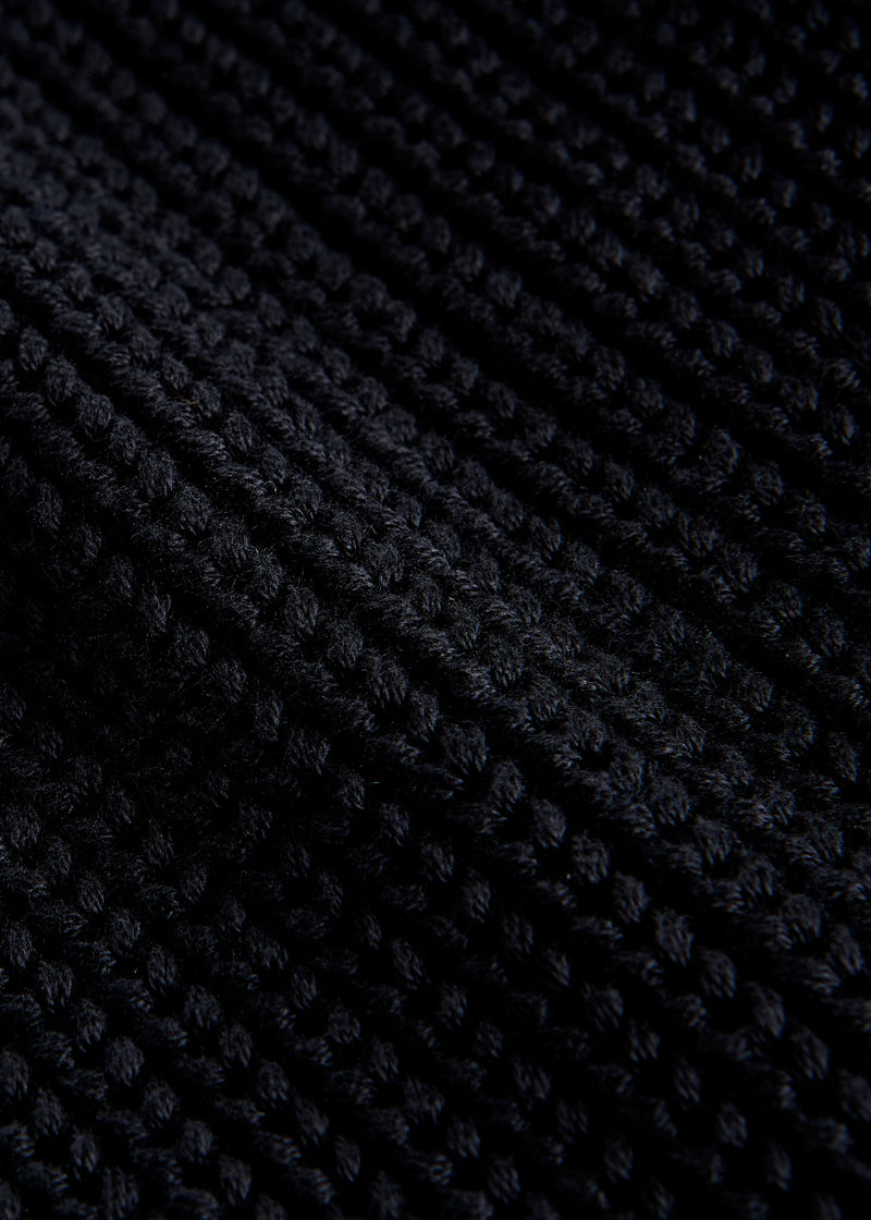 Strickjacke BEVERLEY aus Bio-Baumwolle - Black