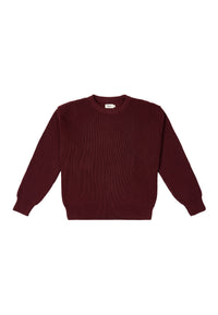 Givn Berlin Strickpullover ARIA aus Bio-Baumwolle Sweater Bordeaux