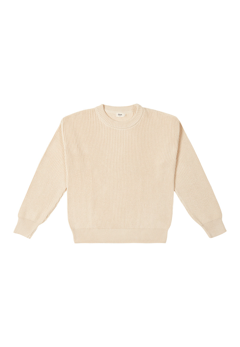 Givn Berlin Strickpullover ARIA aus Bio-Baumwolle Sweater Off White