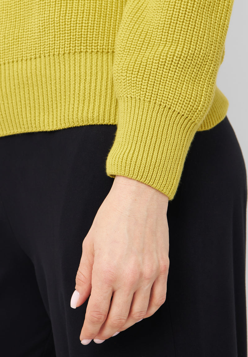 Givn Berlin Strickpullover ARIA aus Bio-Baumwolle Sweater Dusty Lime