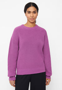 Givn Berlin Strickpullover ARIA aus Bio-Baumwolle Sweater Vivid Violet