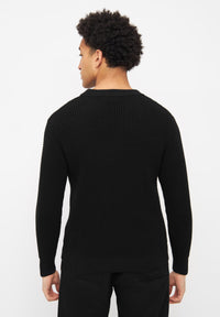 Givn Berlin Strickpullover CARLOS aus Bio-Baumwolle Sweater Black
