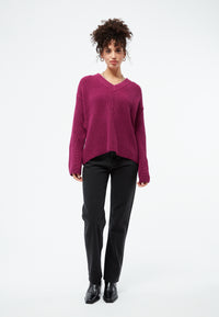 Givn Berlin Strickpullover ELSA aus Bio-Baumwolle Sweater Dark Pink