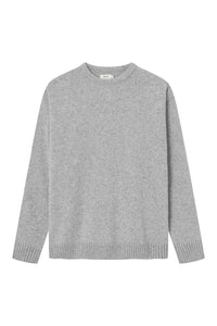 Givn Berlin Strickpullover ETHAN aus recycelter Wolle Sweater Light Grey