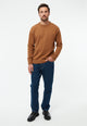 Givn Berlin Strickpullover FELIX aus Bio-Baumwolle Sweater Caramel Brown