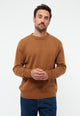 Givn Berlin Strickpullover FELIX aus Bio-Baumwolle Sweater Caramel Brown