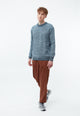 Givn Berlin Strickpullover GBAIDEN relaxed aus Bio-Baumwolle Sweater Midnight Blue (Melange)