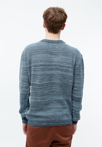 Givn Berlin Strickpullover GBAIDEN relaxed aus Bio-Baumwolle Sweater Midnight Blue (Melange)