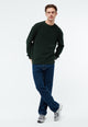 Givn Berlin Strickpullover GBBRENDAN loose Fit aus Bio-Baumwolle Sweater Bottle Green