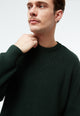 Givn Berlin Strickpullover GBBRENDAN loose Fit aus Bio-Baumwolle Sweater Bottle Green