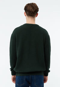 Givn Berlin Strickpullover GBBRENDAN loose Fit aus Bio-Baumwolle Sweater Bottle Green