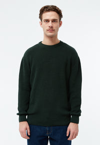 Givn Berlin Strickpullover GBBRENDAN loose Fit aus Bio-Baumwolle Sweater Bottle Green