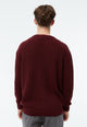 Givn Berlin Strickpullover GBBRENDAN loose Fit aus Bio-Baumwolle Sweater Burgundy