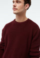 Givn Berlin Strickpullover GBBRENDAN loose Fit aus Bio-Baumwolle Sweater Burgundy