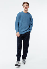 Givn Berlin Strickpullover GBBRENDAN loose Fit aus Bio-Baumwolle Sweater Cloudy Blue