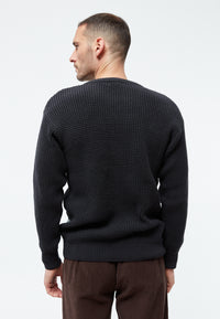 Givn Berlin Strickpullover GBCARL aus Bio-Baumwolle Sweater Anthracite