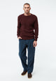 Givn Berlin Strickpullover GBCARL aus Bio-Baumwolle Sweater Wine Red