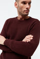 Givn Berlin Strickpullover GBCARL aus Bio-Baumwolle Sweater Wine Red