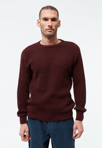 Givn Berlin Strickpullover GBCARL aus Bio-Baumwolle Sweater Wine Red
