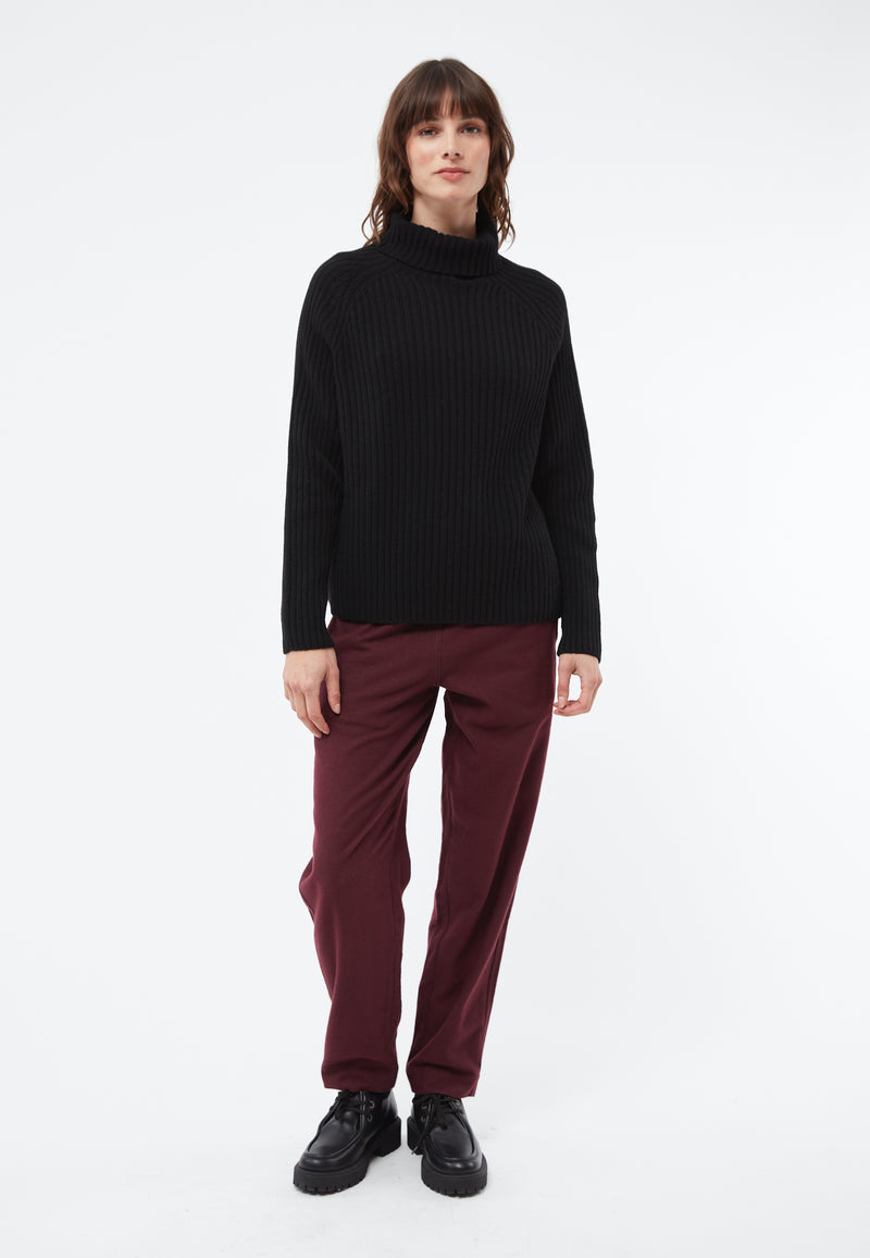 Givn Berlin Strickpullover GBCASSIA mit Rollgragen aus recyceltem Wollgemisch Sweater Black