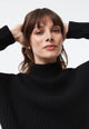 Givn Berlin Strickpullover GBCASSIA mit Rollgragen aus recyceltem Wollgemisch Sweater Black