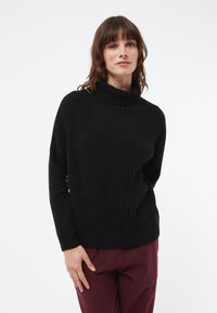 Givn Berlin Strickpullover GBCASSIA mit Rollgragen aus recyceltem Wollgemisch Sweater Black